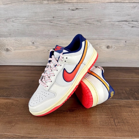 Men\'s Nike Dunk Low Retro SE Shoes - Pale Ivory Light Crimson Sail HV5749 110 main image 8